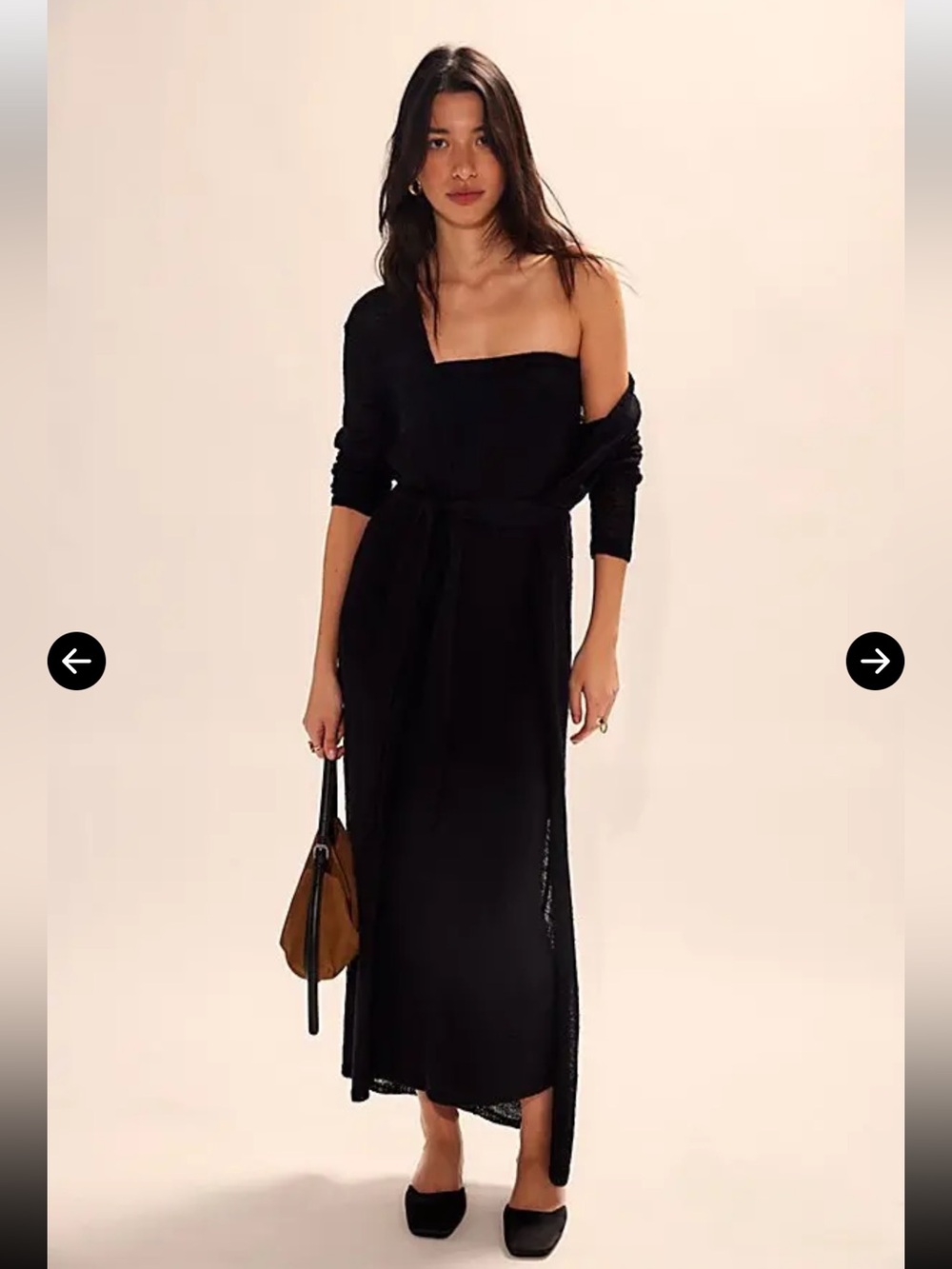 FREE PEOPLE | ✨NEW✨ Lottie Solid Sweater Dress Set in Black